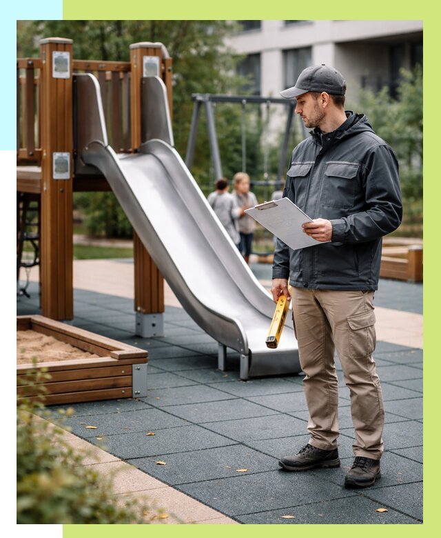 Сертификация детских площадок в Ивантеевке от 25718 р. | Алешин-Внт