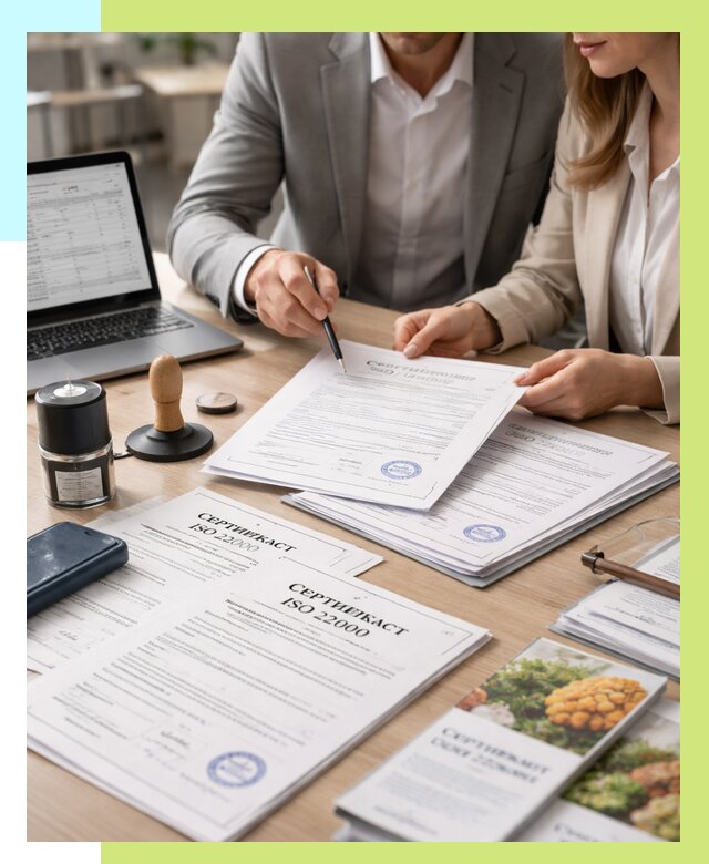 Сертификат ISO 22000 в Ивантеевке от 41148 р. под ключ | Алешин-Внт